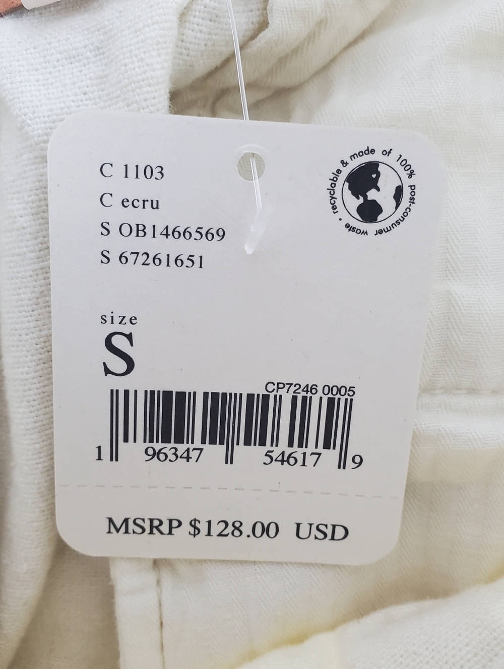 Free People Sky Rider Pant in Ecru Size Small - Picture 11 of 16